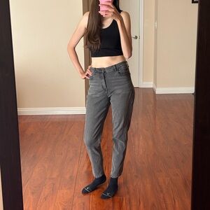 American Eagle Gray Cropped Jeans
